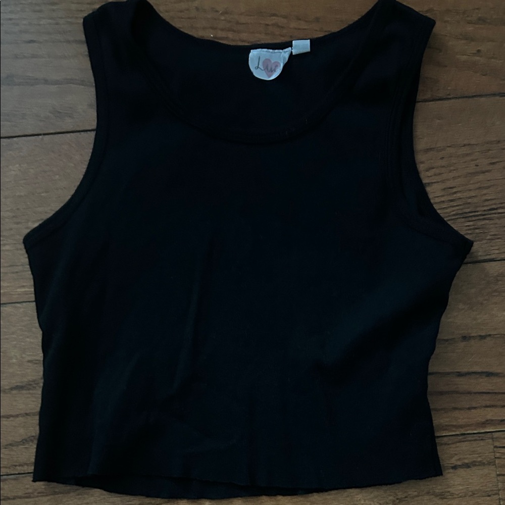 Lucy Classic Black Crop Top